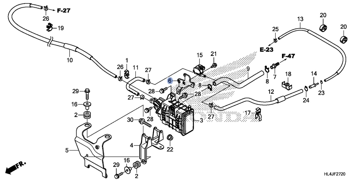 Honda OEM part 17316-HL4-G00