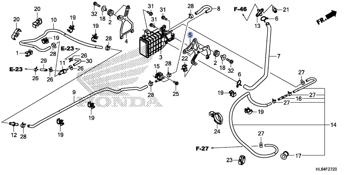 Honda OEM part 17316-HL6-A00