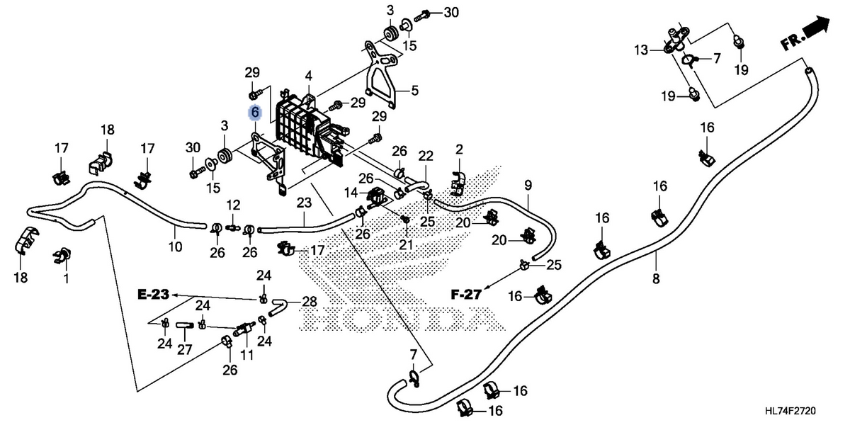 Honda OEM part 17316-HL7-A20
