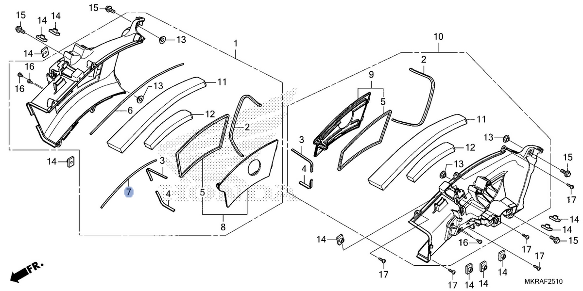 Honda OEM part 17316-MKR-D10