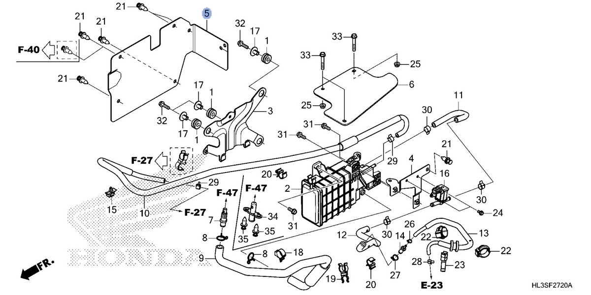 Honda OEM part 17318-HL3-DU0