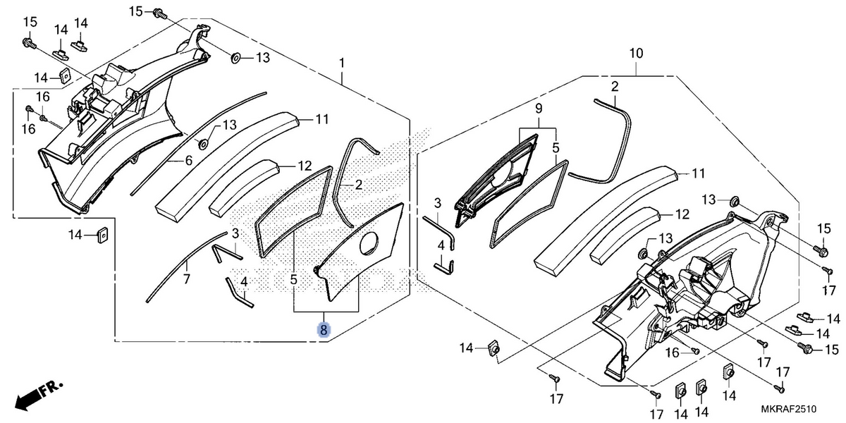 Honda OEM part 17318-MKR-A30