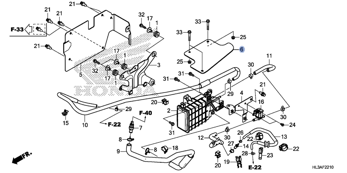 Honda OEM part 17319-HL3-G00