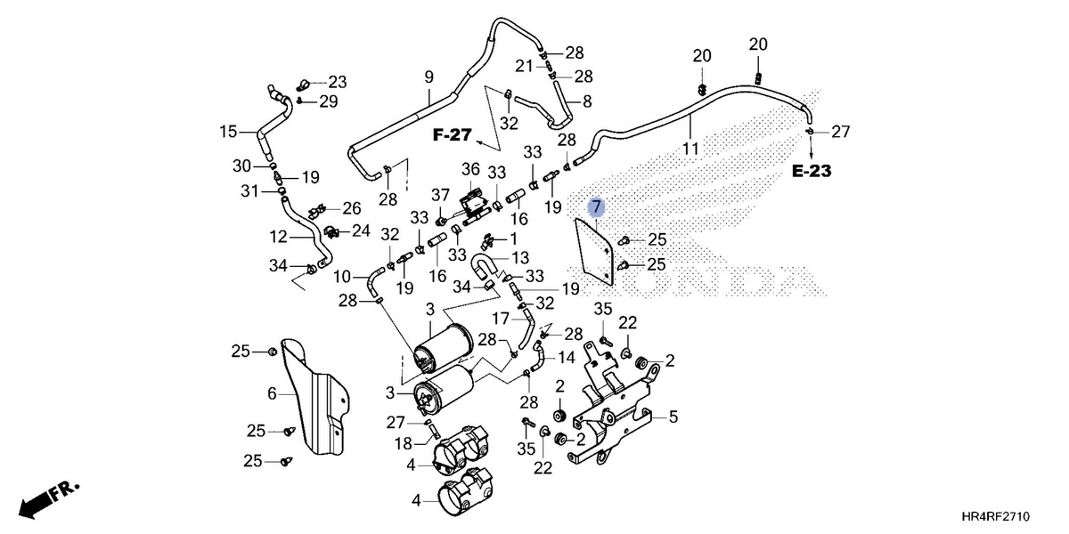 Honda OEM part 17319-HR6-B00