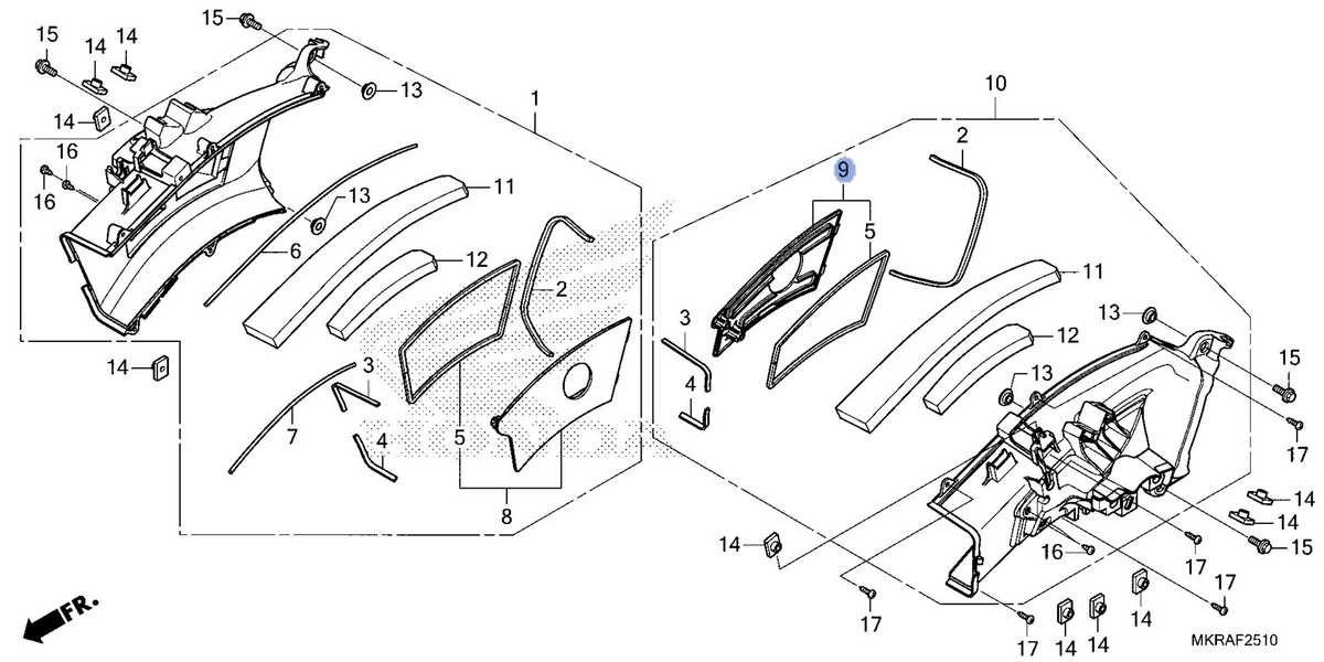 Honda OEM part 17319-MKR-A30