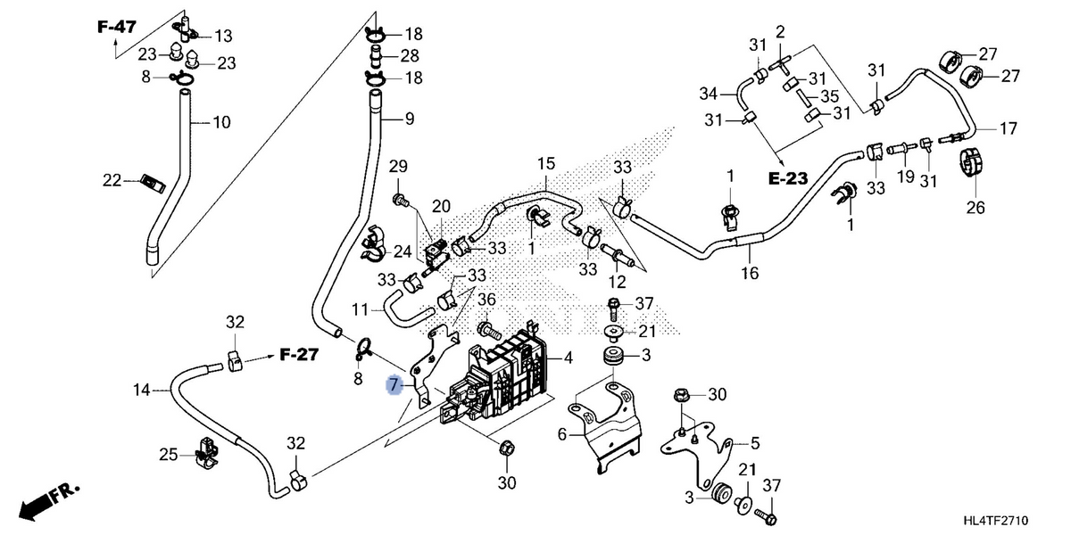 Honda OEM part 17320-HL4-D70