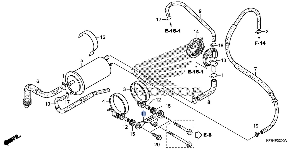 Honda OEM part 17320-KFB-930