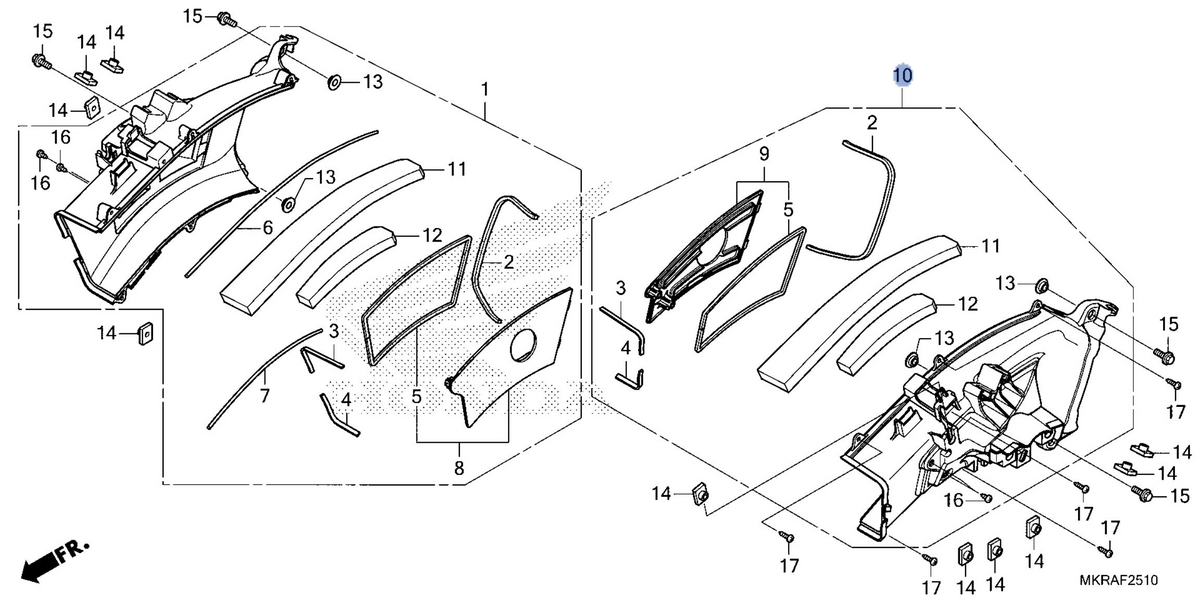 Honda OEM part 17320-MKR-A30