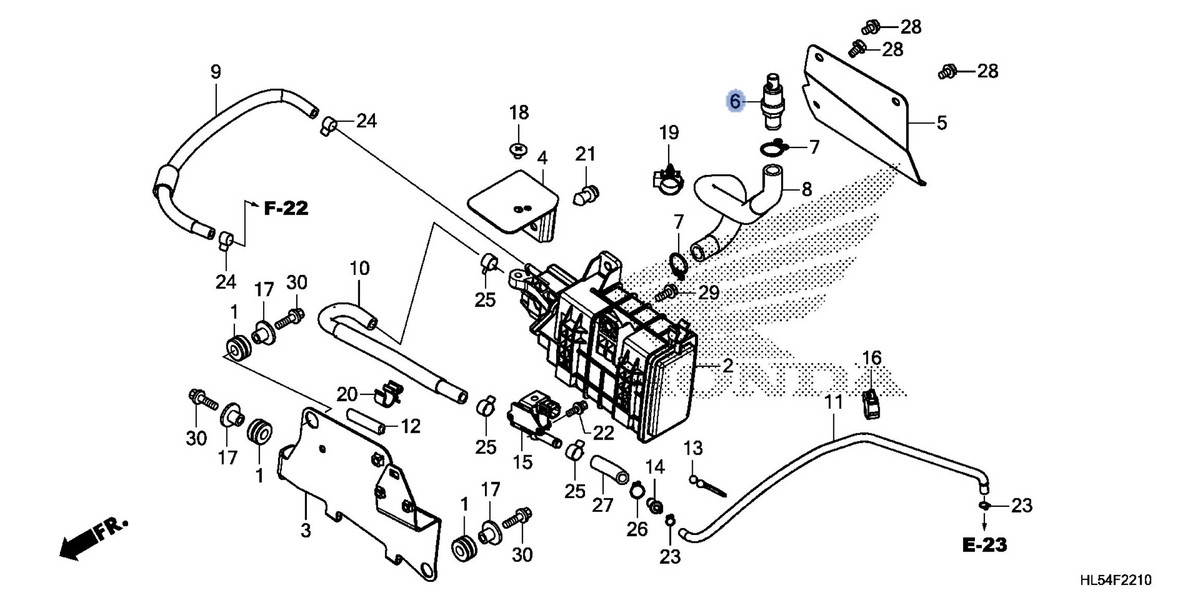 Honda OEM part 17325-HL3-G00