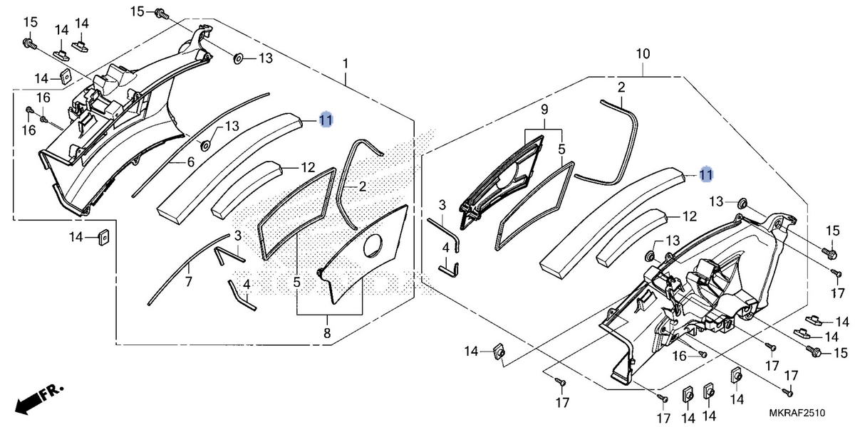 Honda OEM part 17328-MKR-A30