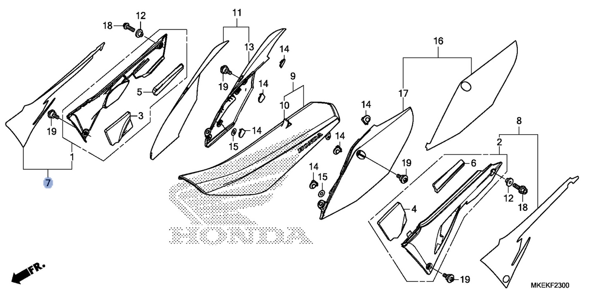 Honda OEM part 17331-MKE-A90ZA