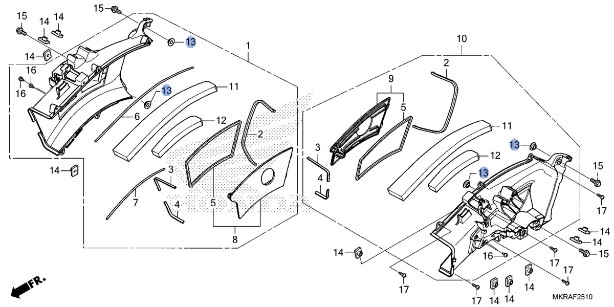 Honda OEM part 17331-MKR-D10