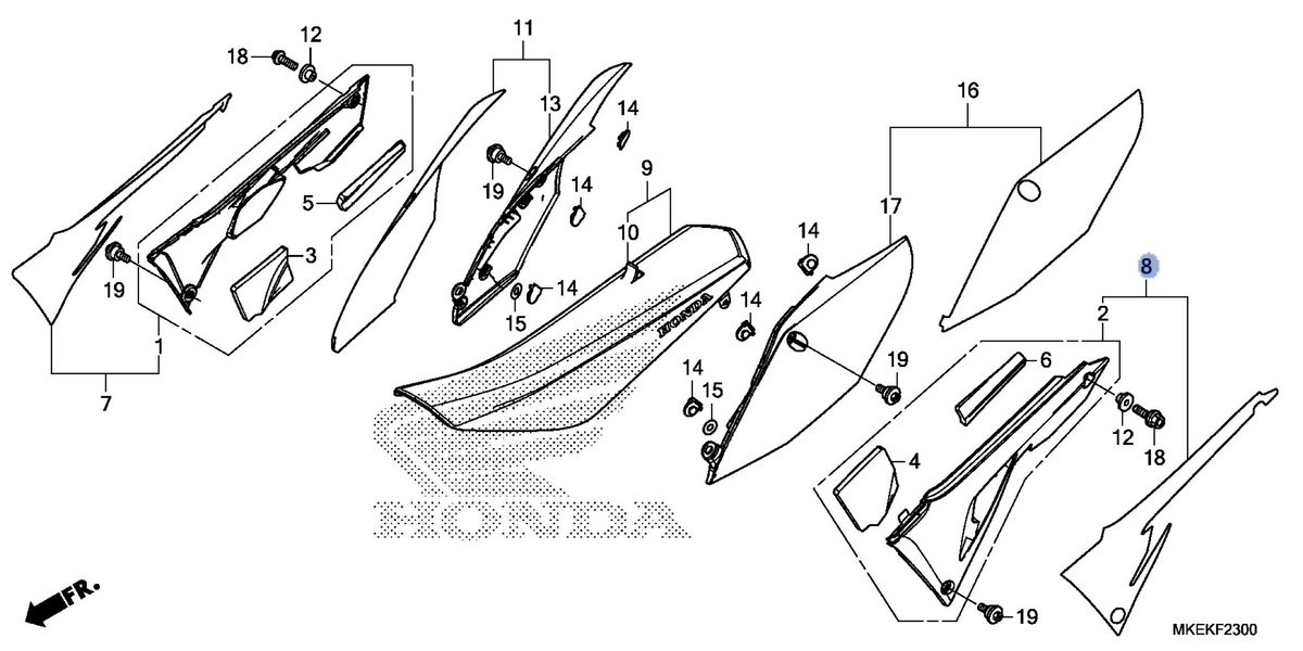 Honda OEM part 17332-MKE-AC0ZA