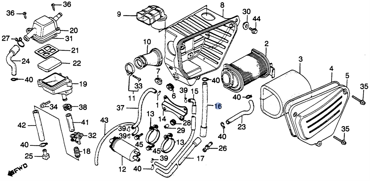 Honda OEM part 17336-KB4-000