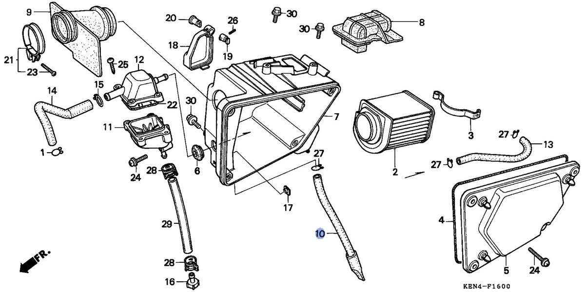 Honda OEM part 17336-KR3-000