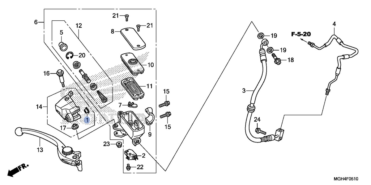 Honda OEM part 17345-MFJ-D00