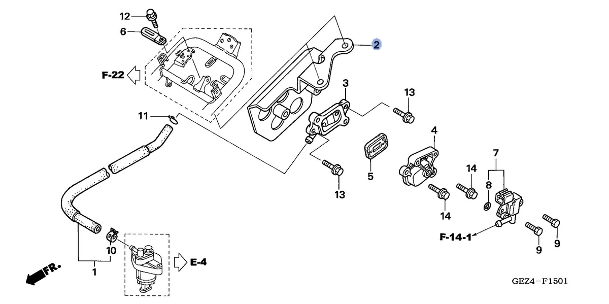 Honda OEM part 17350-GEZ-610