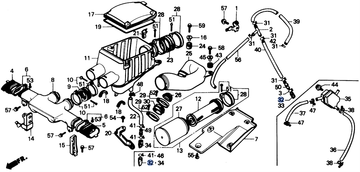 Honda OEM part 17358-HM8-000