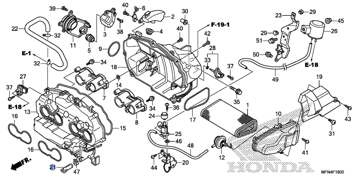 Honda OEM part 17358-MZ8-G20