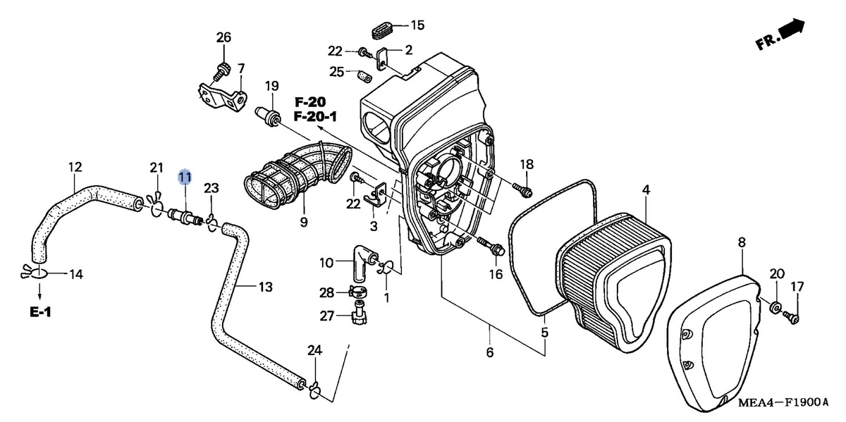 Honda OEM part 17359-GEE-710