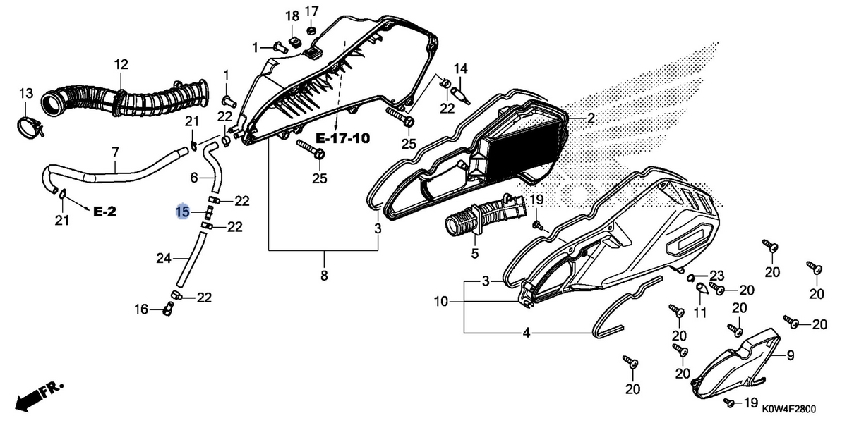 Honda OEM part 17359-K28-910