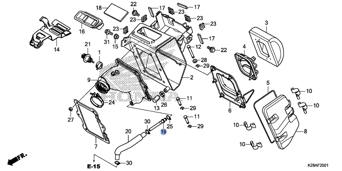 Honda OEM part 17359-K28-A60