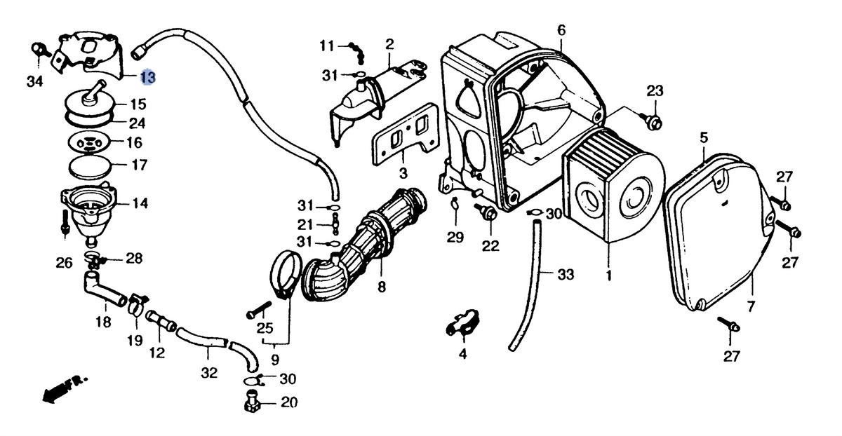Honda OEM part 17361-GE1-670