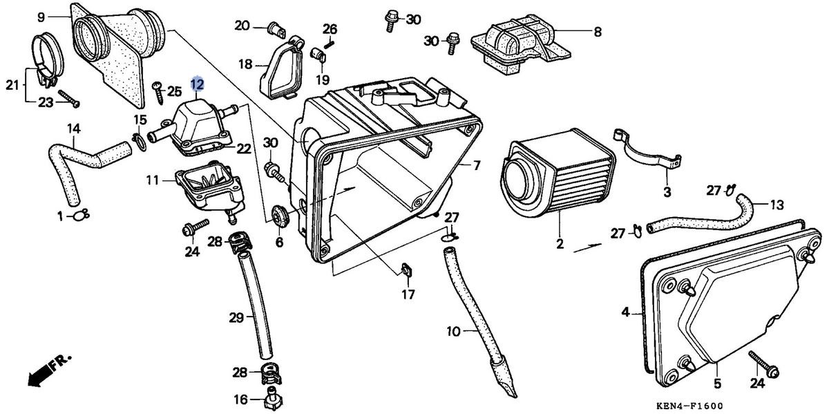 Honda OEM part 17362-KR3-000