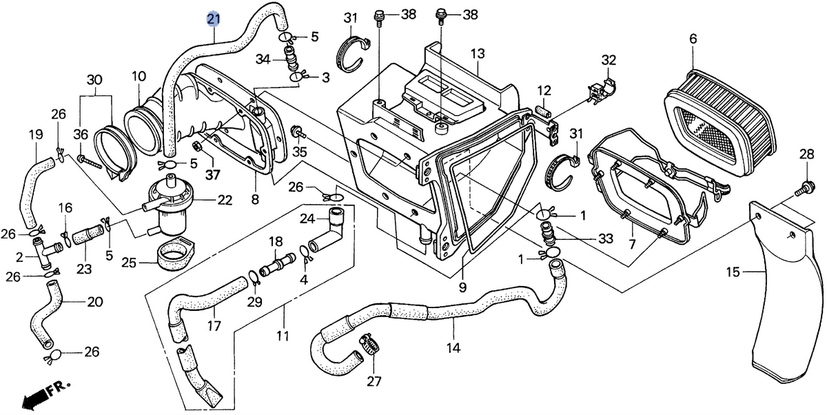 Honda OEM part 17364-MY6-670