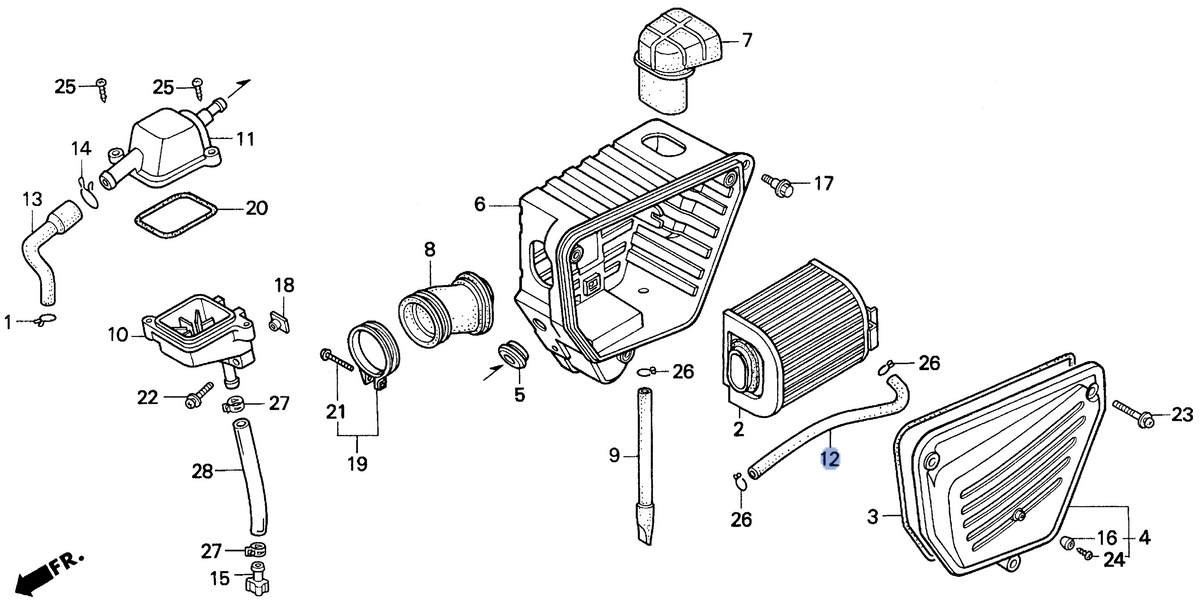 Honda OEM part 17365-KBG-000