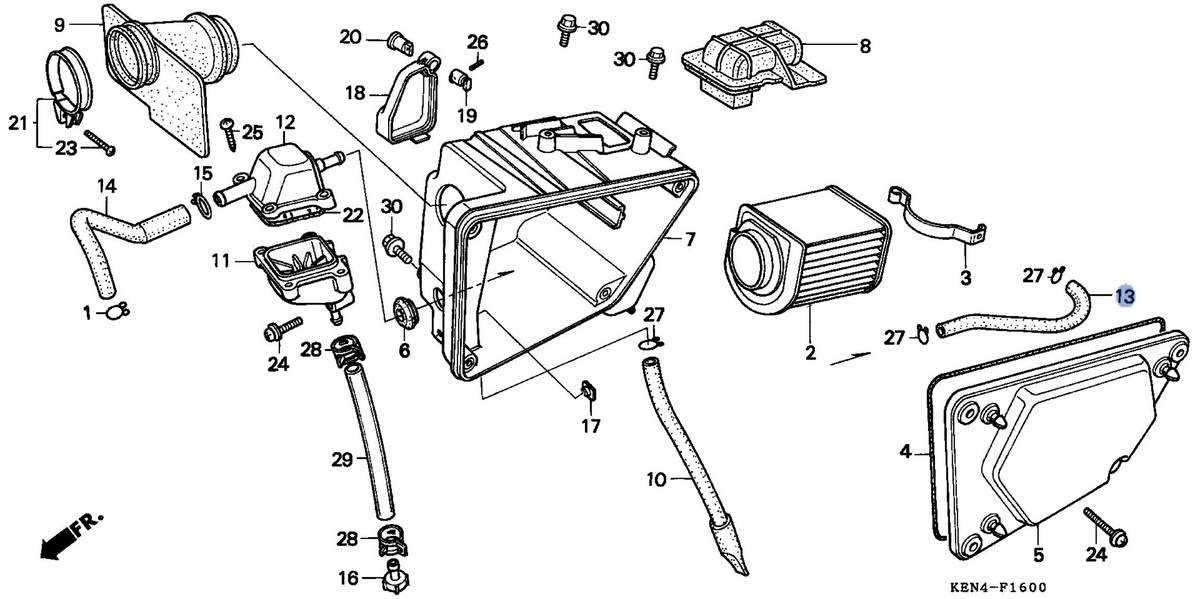 Honda OEM part 17365-KR3-000