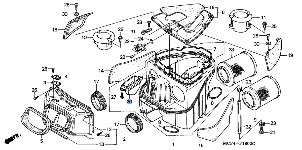 Honda OEM part 17365-MCF-000