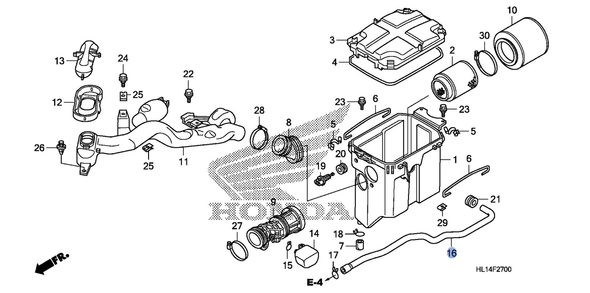 Honda OEM part 17366-HL1-A00