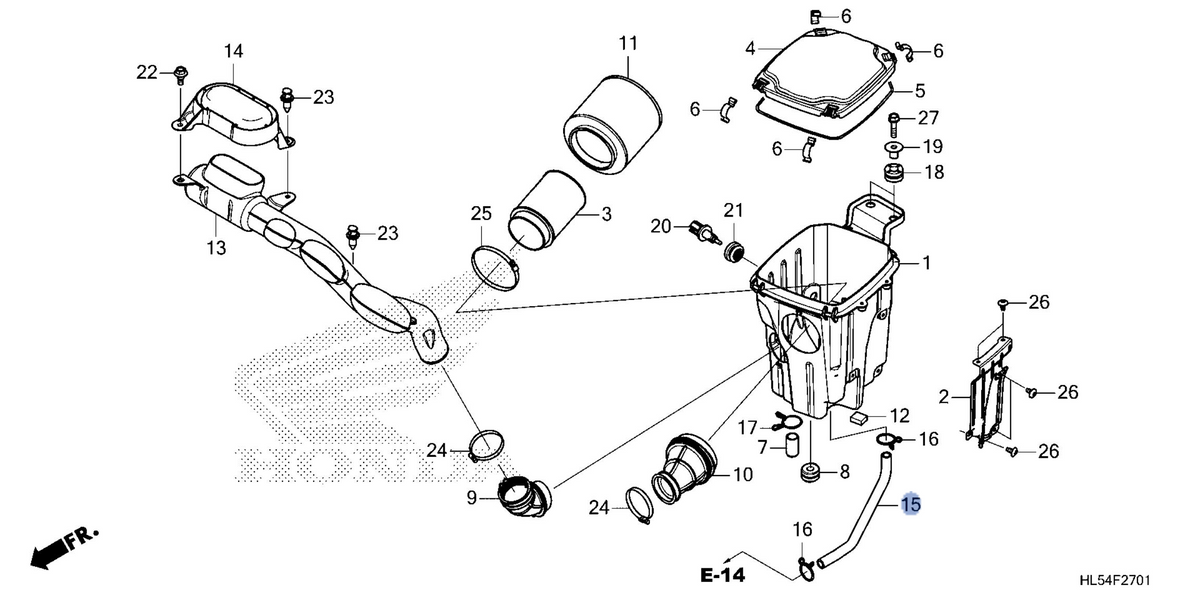 Honda OEM part 17366-HL5-E60