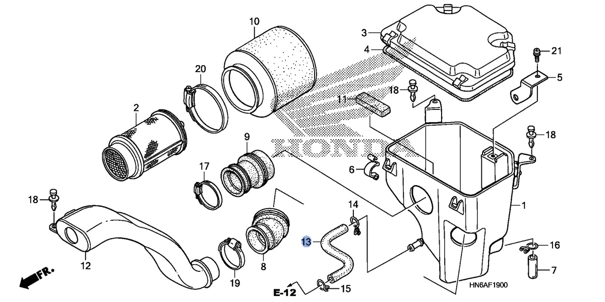 Honda OEM part 17366-HM8-680