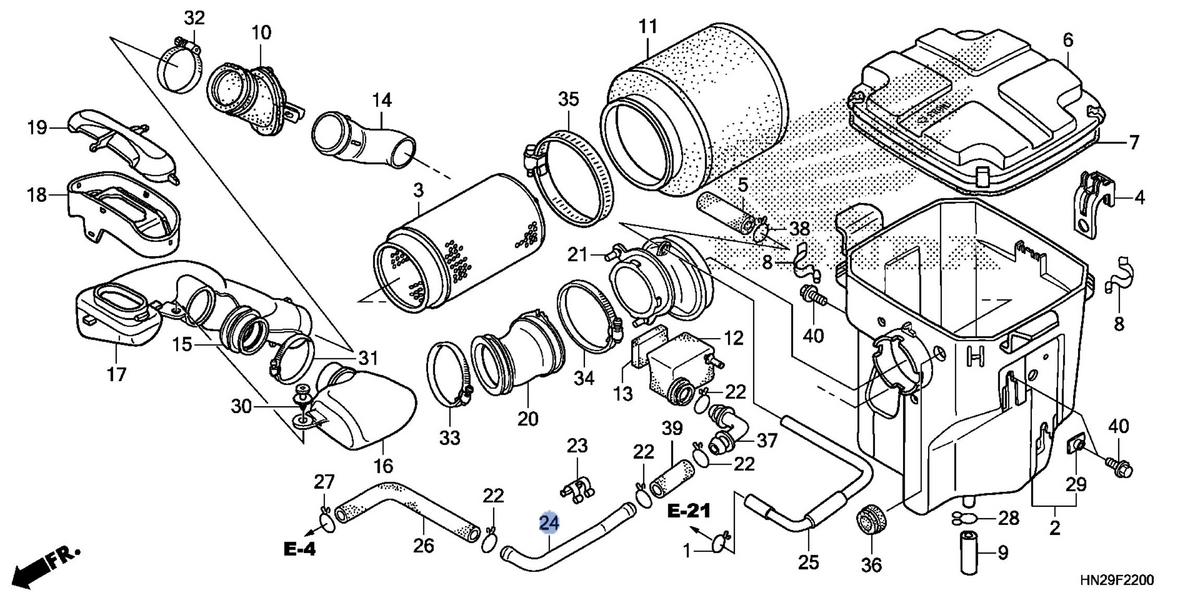 Honda OEM part 17366-HN2-A20