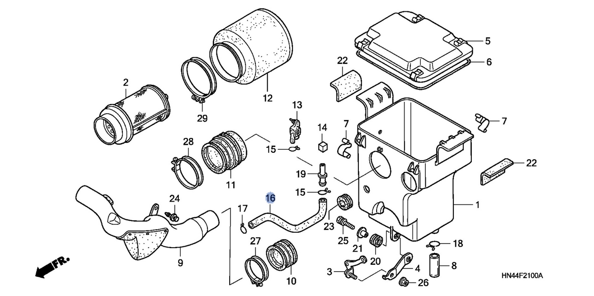 Honda OEM part 17366-HN5-670