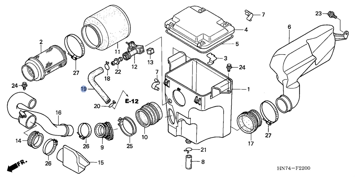 Honda OEM part 17366-HN7-000