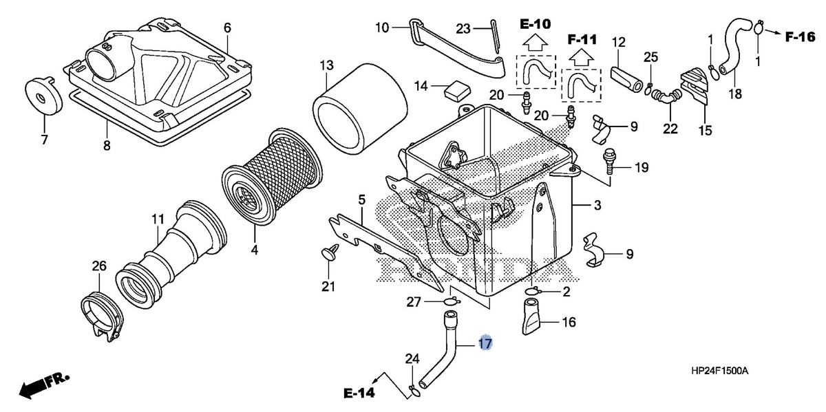 Honda OEM part 17366-HP2-670