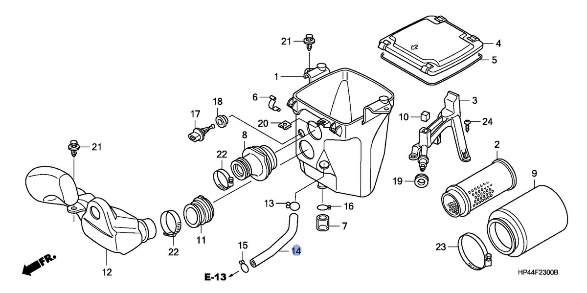 Honda OEM part 17366-HP5-600