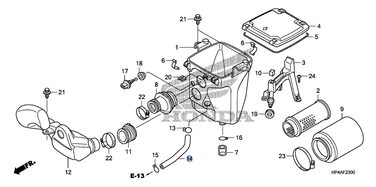 Honda OEM part 17366-HP7-A00