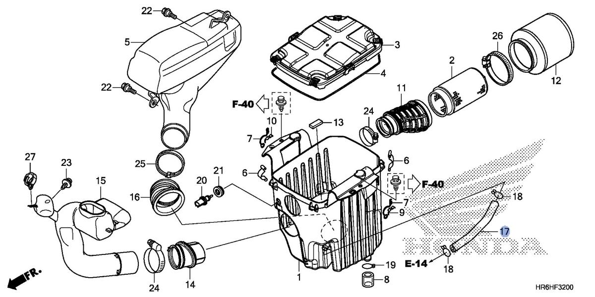 Honda OEM part 17366-HR6-A60