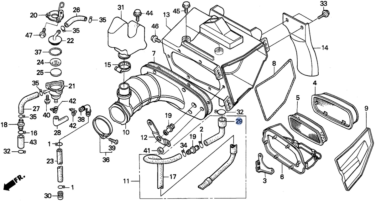 Honda OEM part 17366-KV6-000