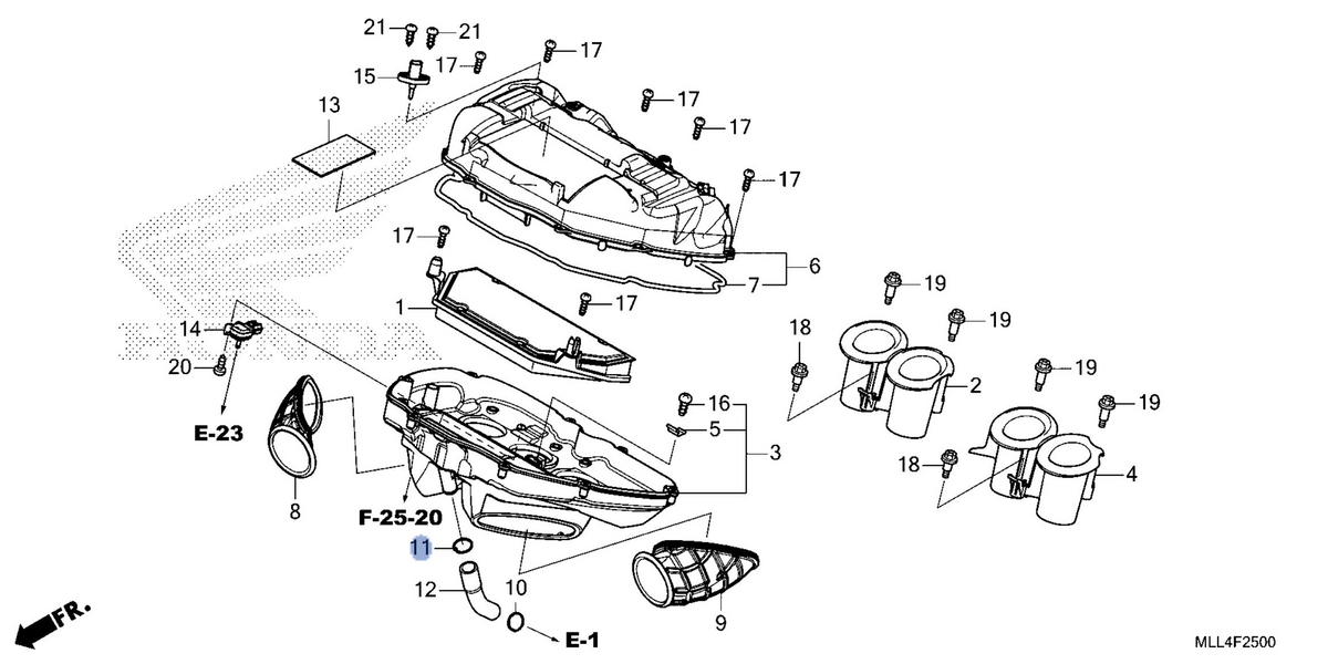 Honda OEM part 17366-MKF-D40