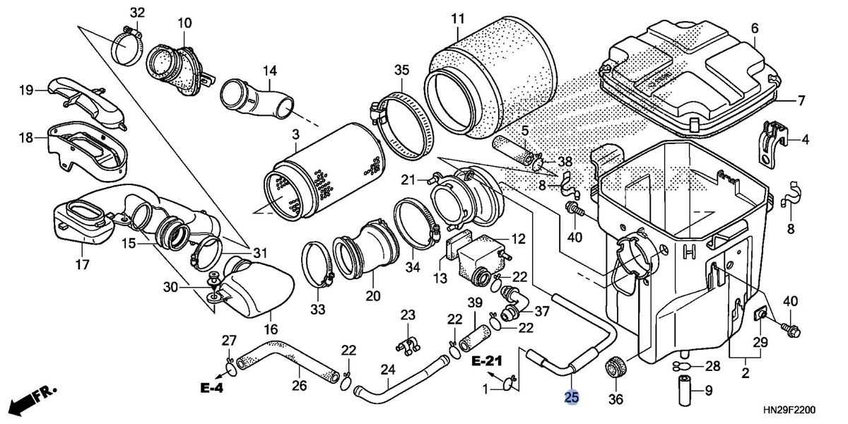 Honda OEM part 17367-HP0-A00