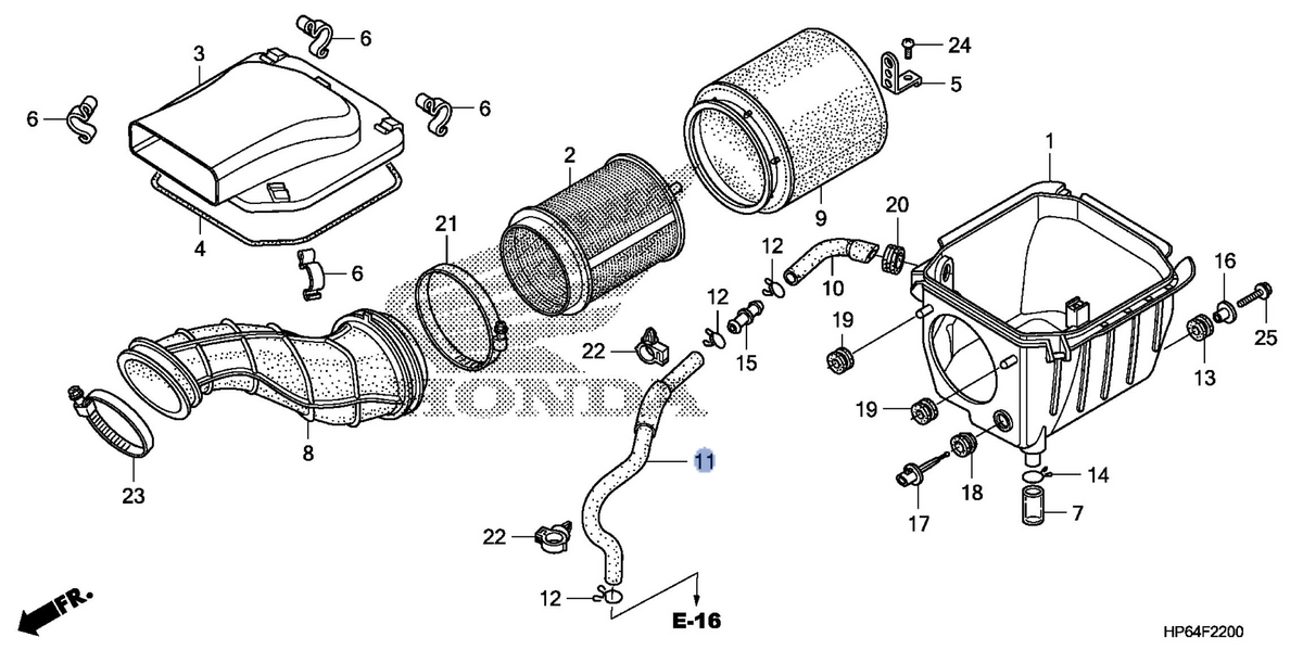 Honda OEM part 17367-HP6-A00