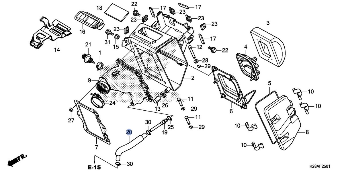 Honda OEM part 17368-K28-A60