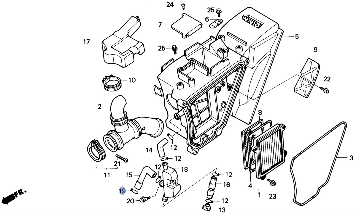 Honda OEM part 17369-KB4-670
