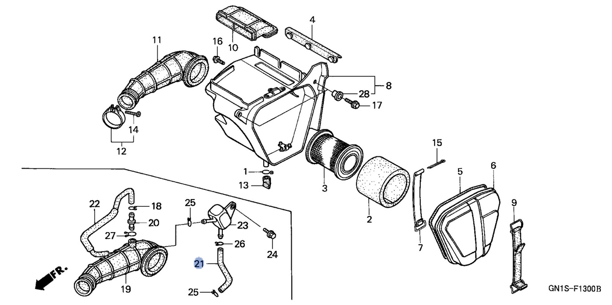 Honda OEM part 17371-GN1-A41