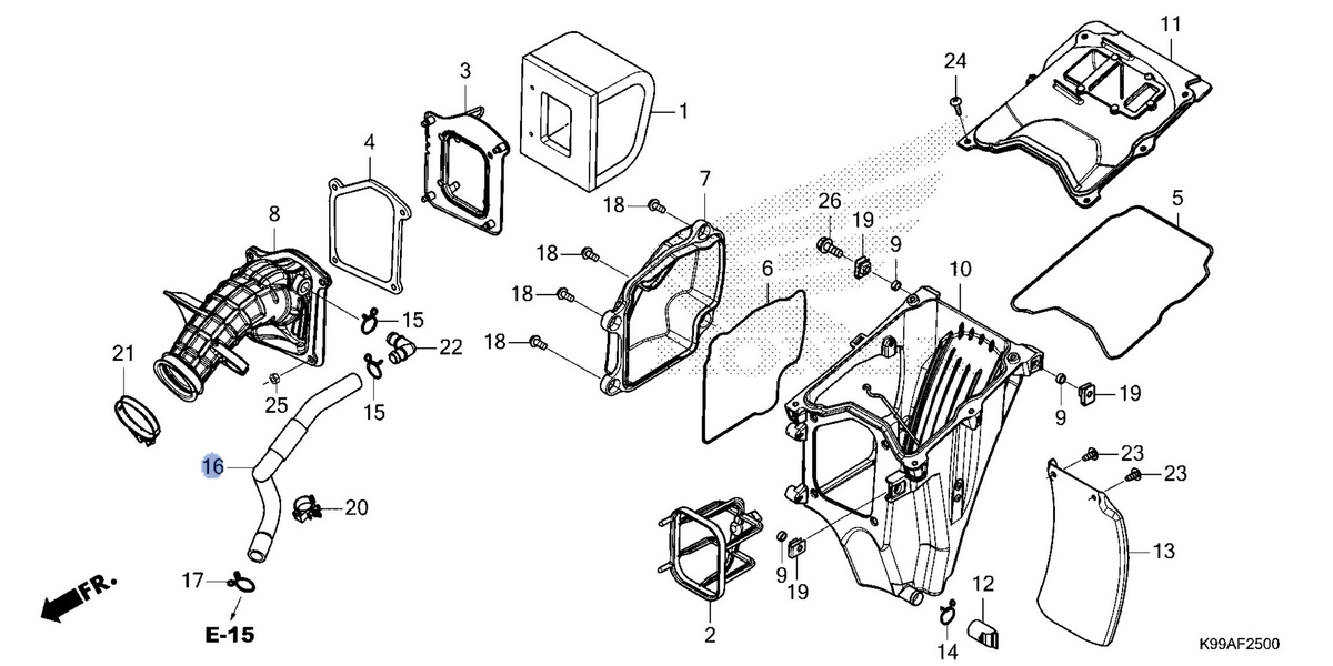 Honda OEM part 17371-K99-A70